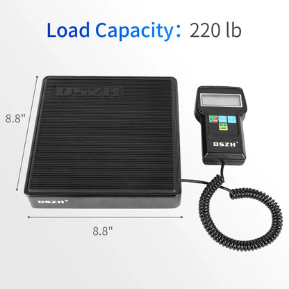 DSZH RCS-7040 Electronic Digital HVAC A/C Refrigerant  Charging  Scale Freon Weight with Case Measuring Tools