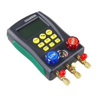 DY517A Pressure Gauge Refrigeration Digital Vacuum Pressure Manifold Tester Meter HVAC Temperature Tester Valve Tool Kit