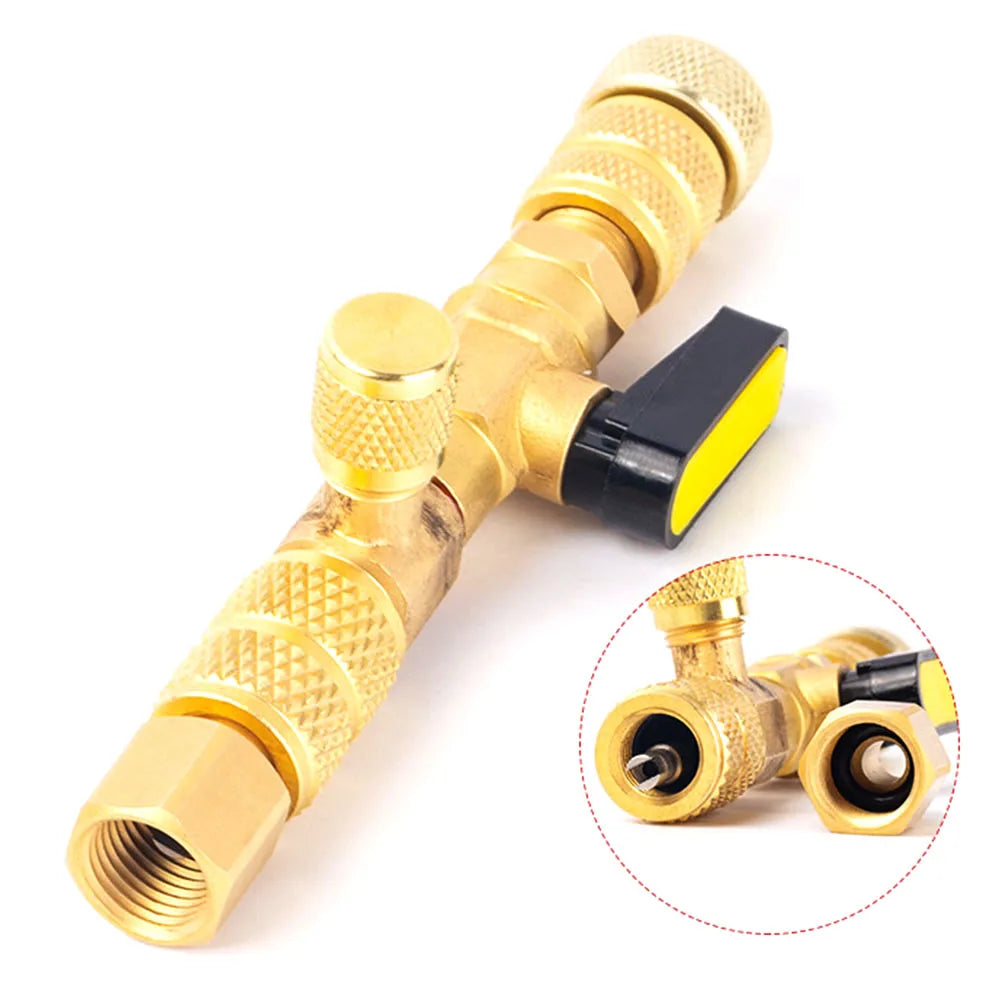 HVAC Service Ratchet Wrench Hex Bit Adapters Brass Valve Core Remover Tools 3/16" To 3/8" 5/16" X 1/4" Multi-use